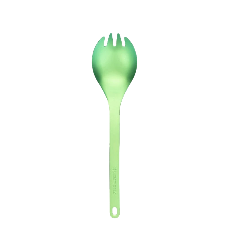Snow Peak Titanium Spork Green - View