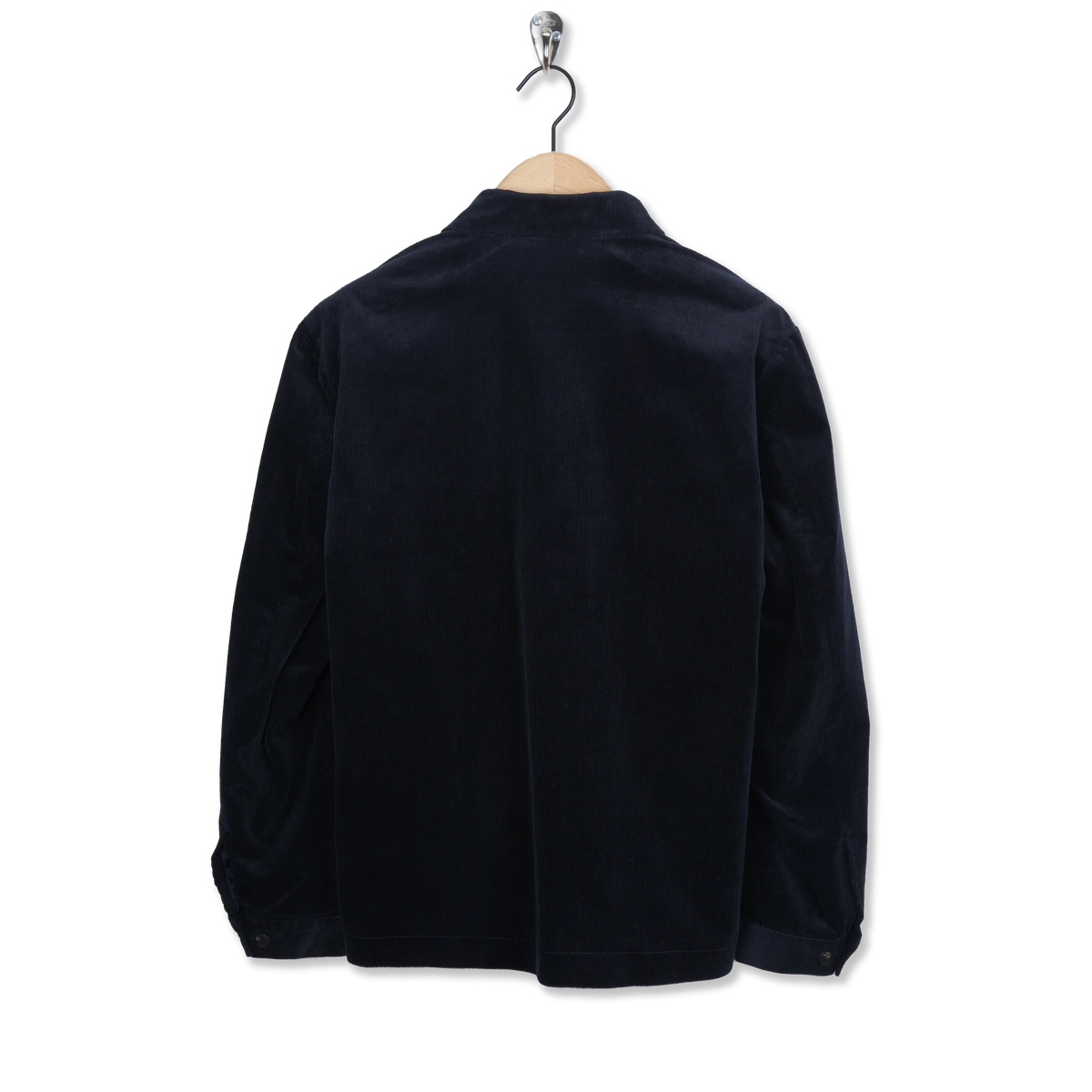 Sunspel Cord Harrington Jacket Navy - Back