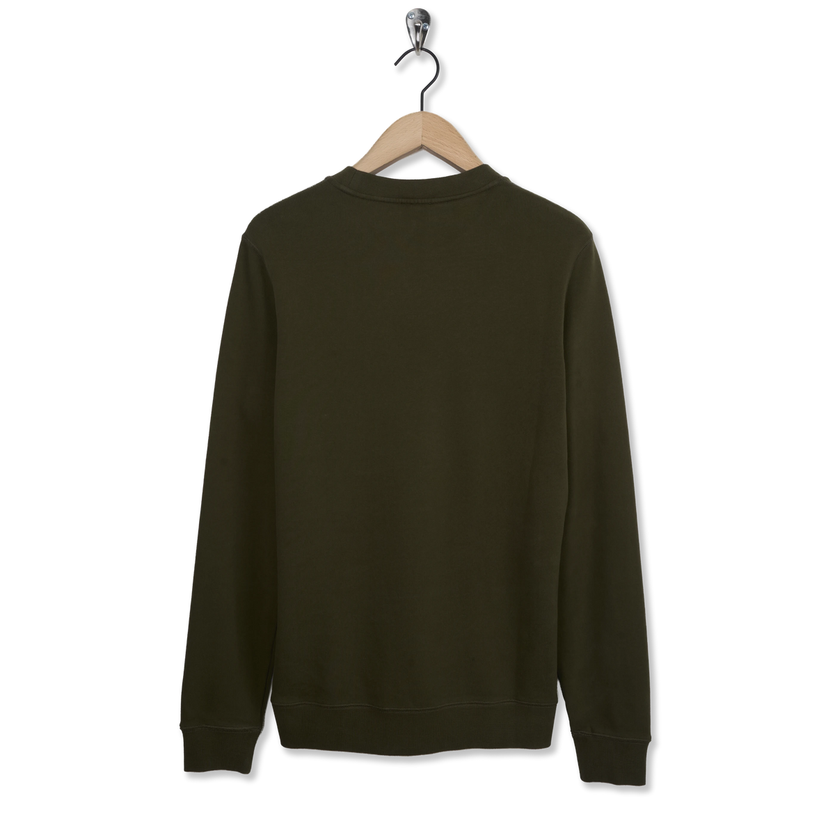 Sunspel Loopback Sweatshirt Loden Green - Back