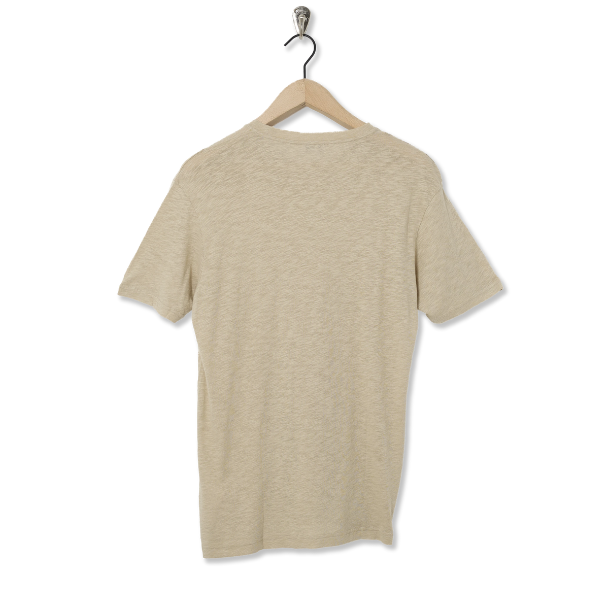 Sunspel Pima S/S Crew Neck Tee Ash Grey - Back
