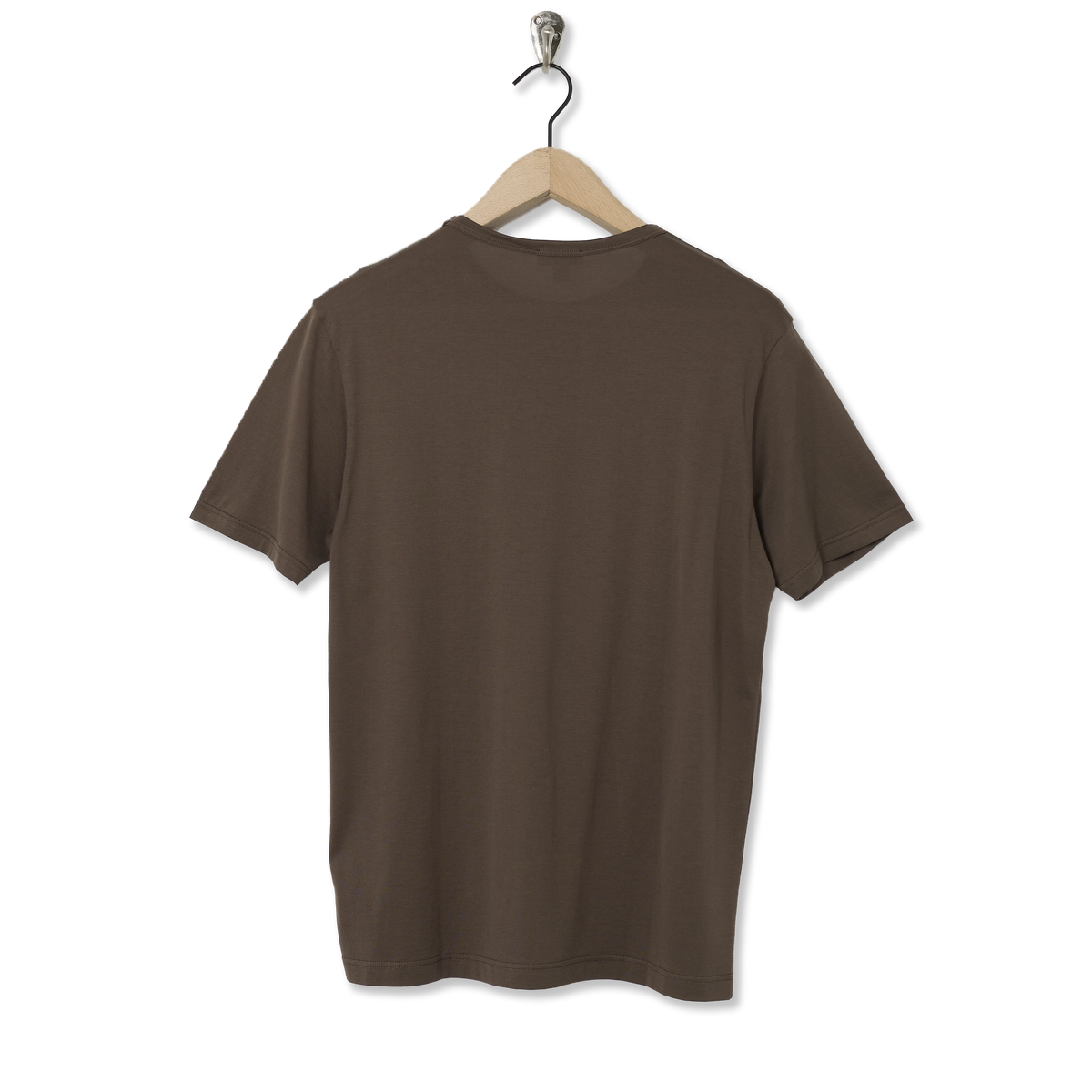 Sunspel SS Classic T-Shirt Bark - Back