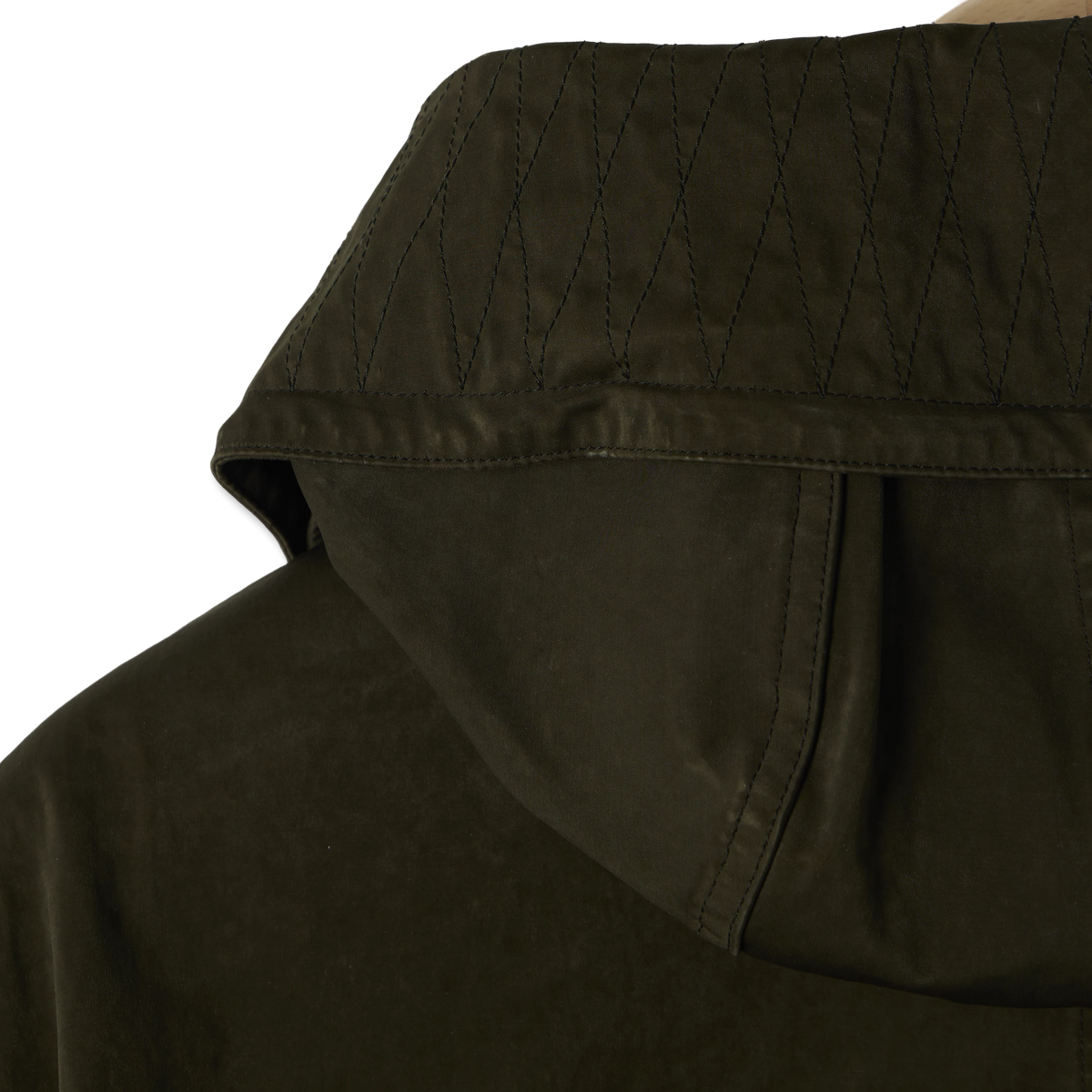 Ten C Hooded Parka Jacket Green - Detail 5