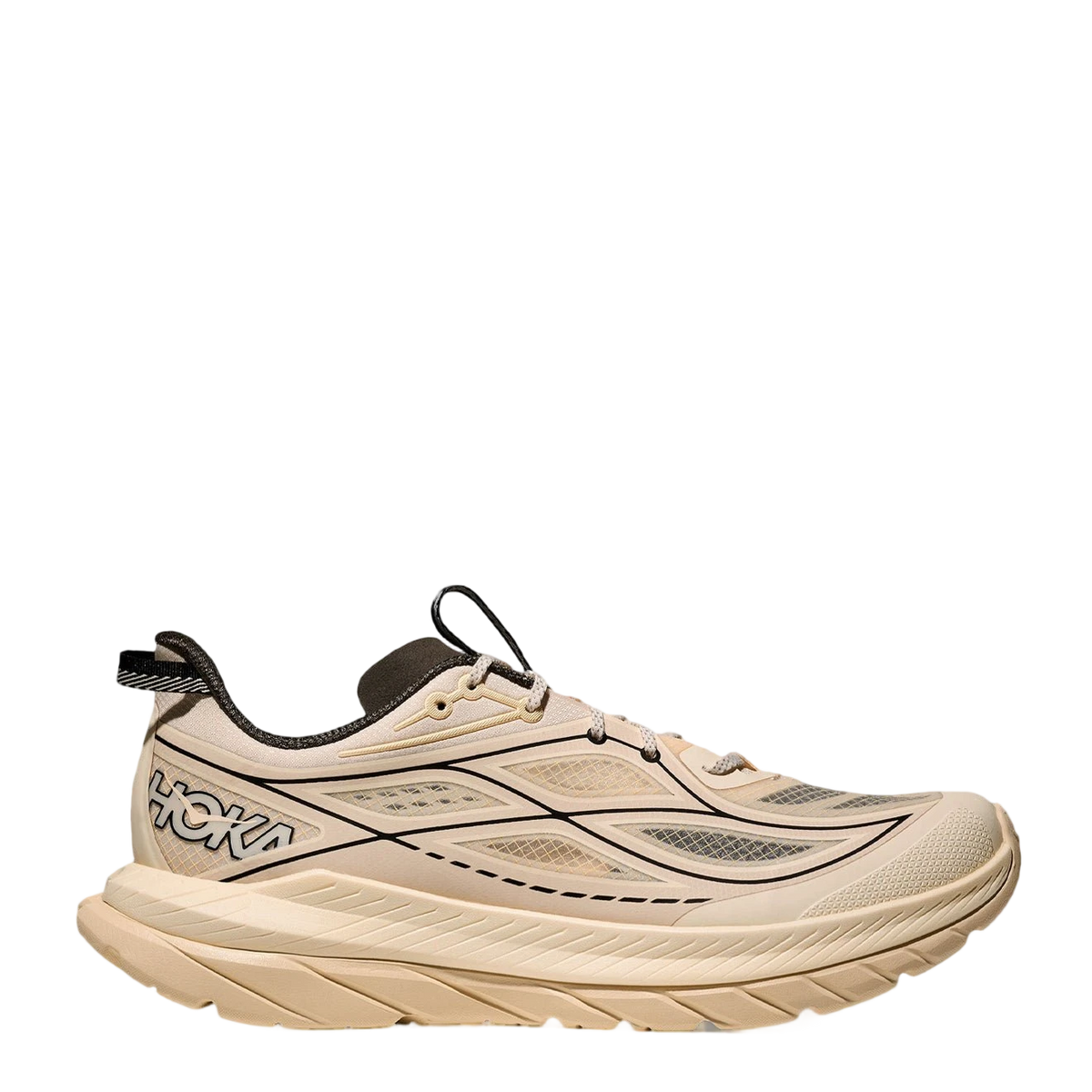 Hoka Mach Remastered Trainer Eggshell / Asphalt Grey - View 1