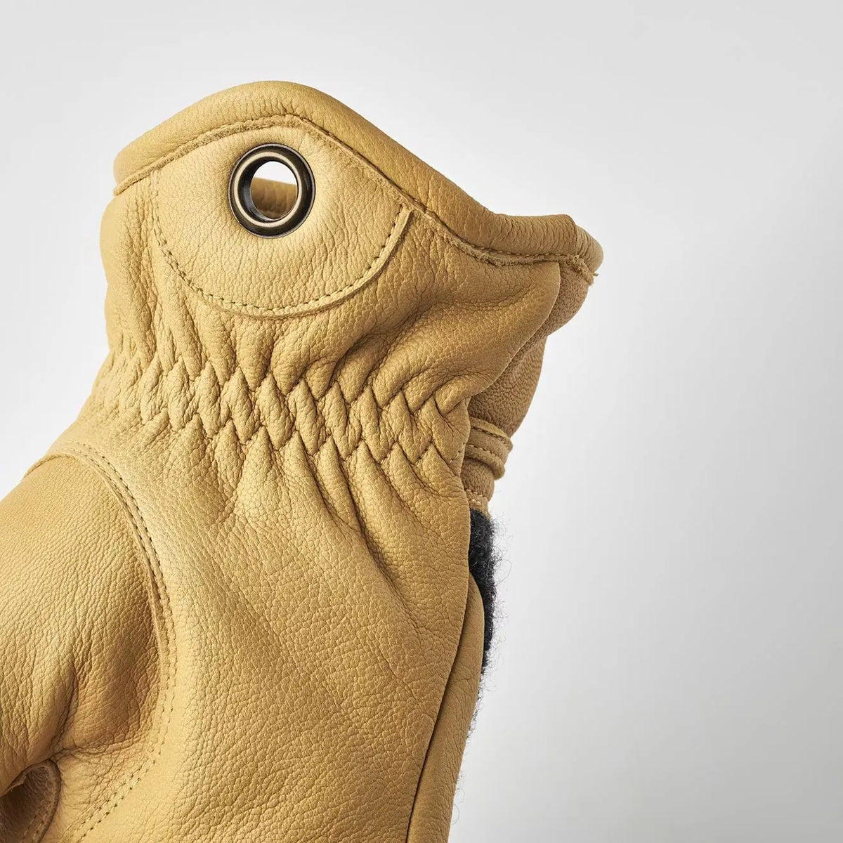 Hestra Daniel Gloves Charcoal/Tan - View 5