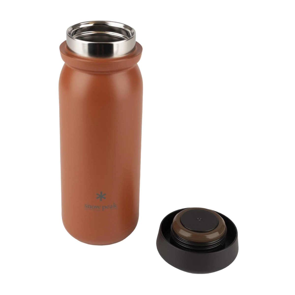 Snow Peak Stainless Vacuum Bottle M-500 Red Clay - View 3