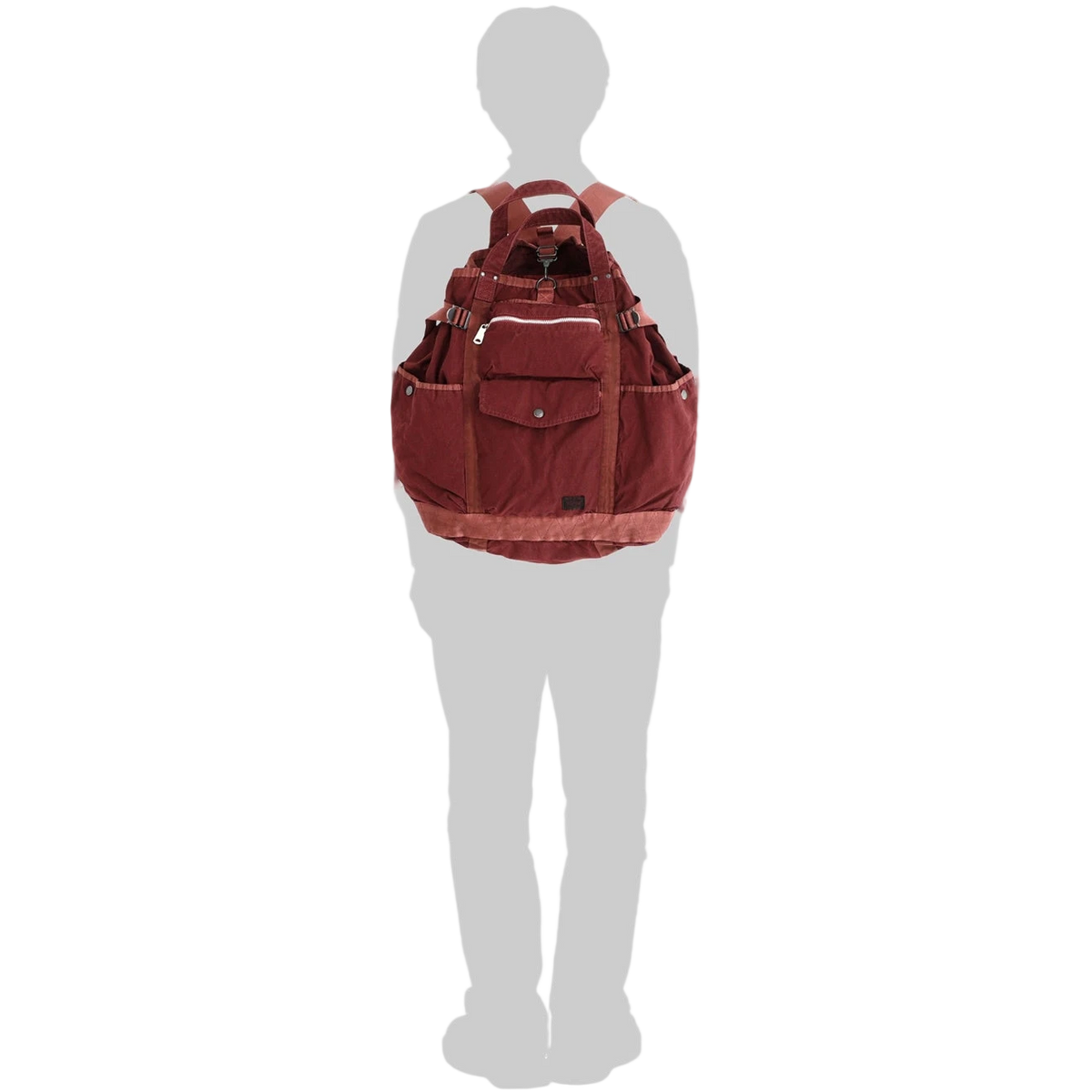 Porter-Yoshida and Co Crag 2 Way Rucksack Khaki - View 2