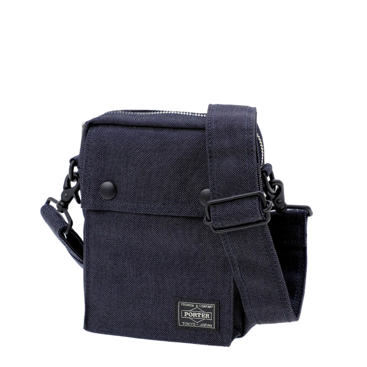Porter-Yoshida and Co Smoky Vertical Shoulder Bag Navy - View