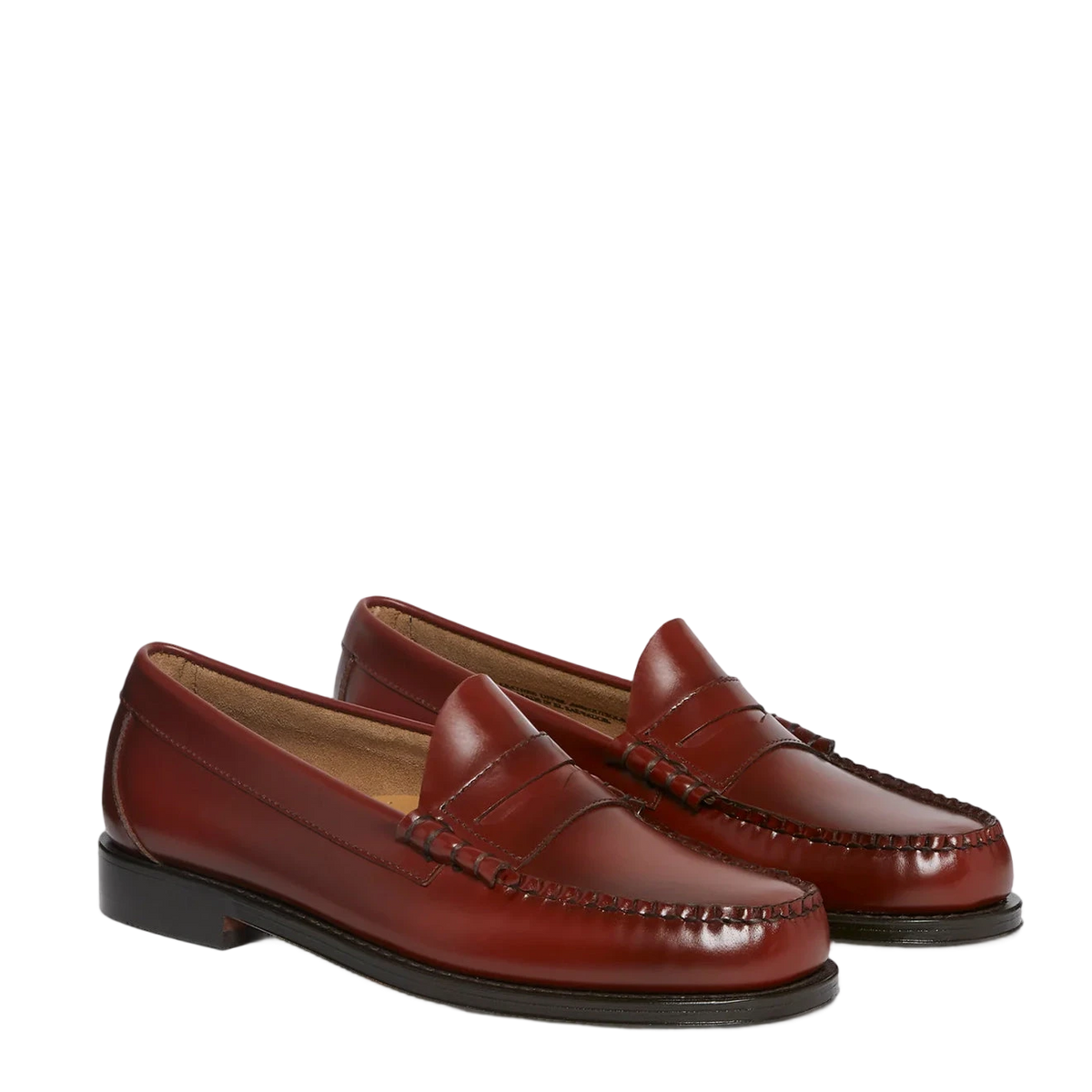 G.H.Bass Weejuns Larson Penny Loafers Smoke Paprika Leather - View 5