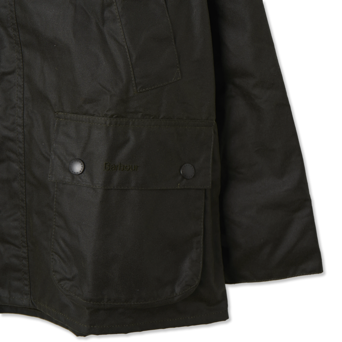 Barbour Bedale Wax Jacket Archive Olive - Detail 3