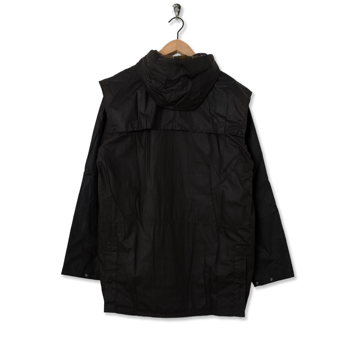 Barbour Classic Durham Waxed Jacket Olive - Back