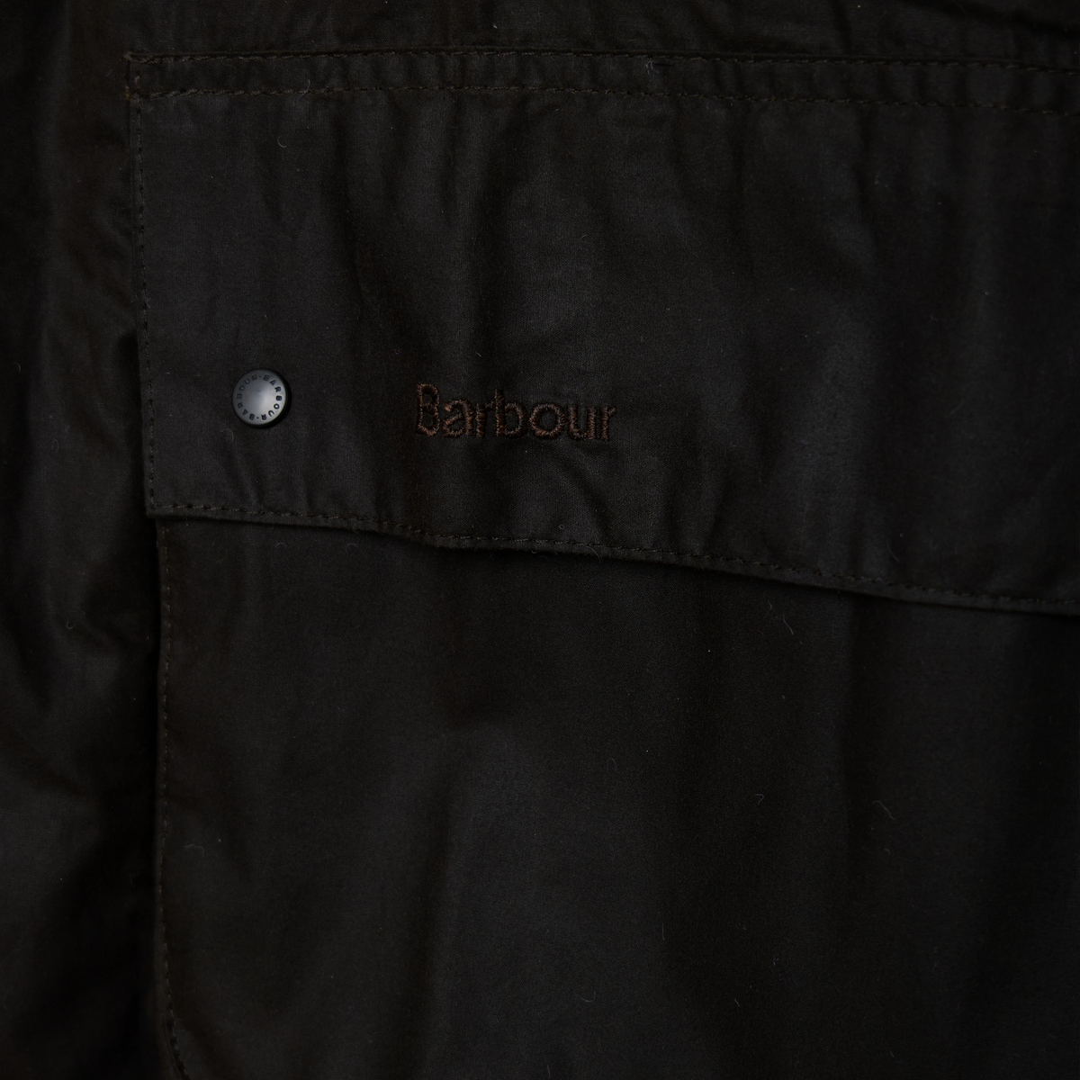 Barbour Classic Durham Waxed Jacket Olive - Detail 1