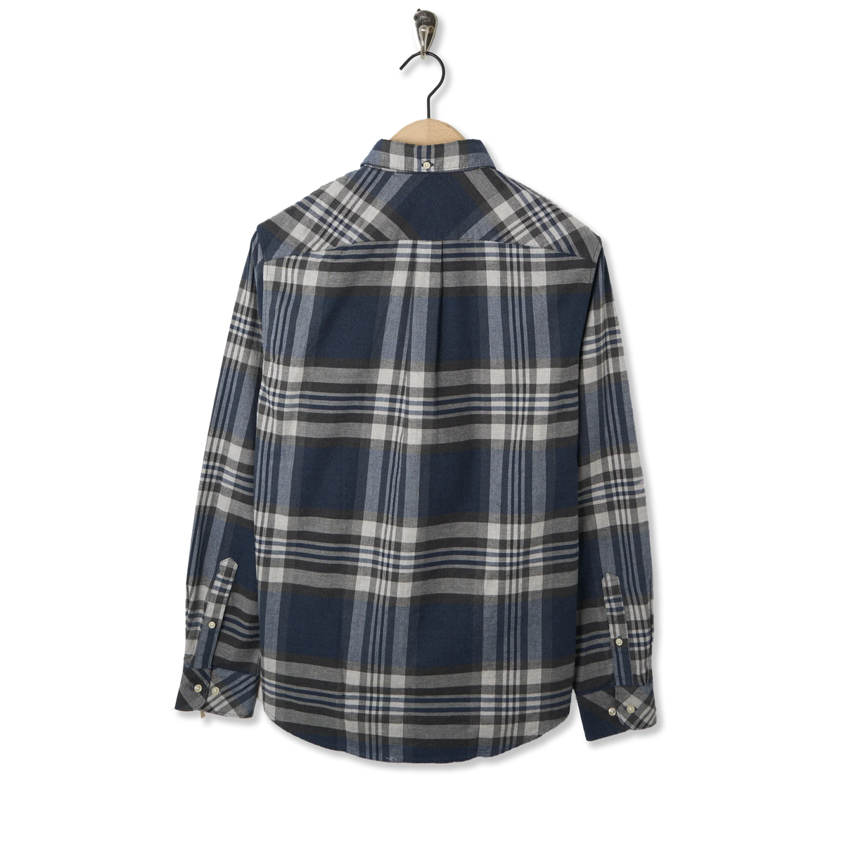 Barbour Dovedale Tailored Checked Shirt Grey Marl - Back