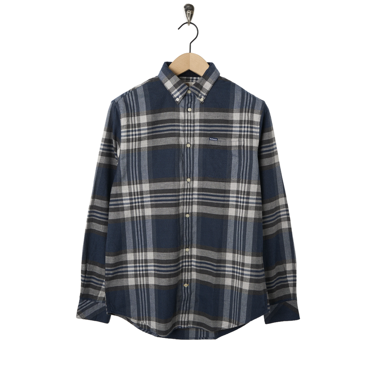 Barbour Dovedale Tailored Checked Shirt Grey Marl - Front