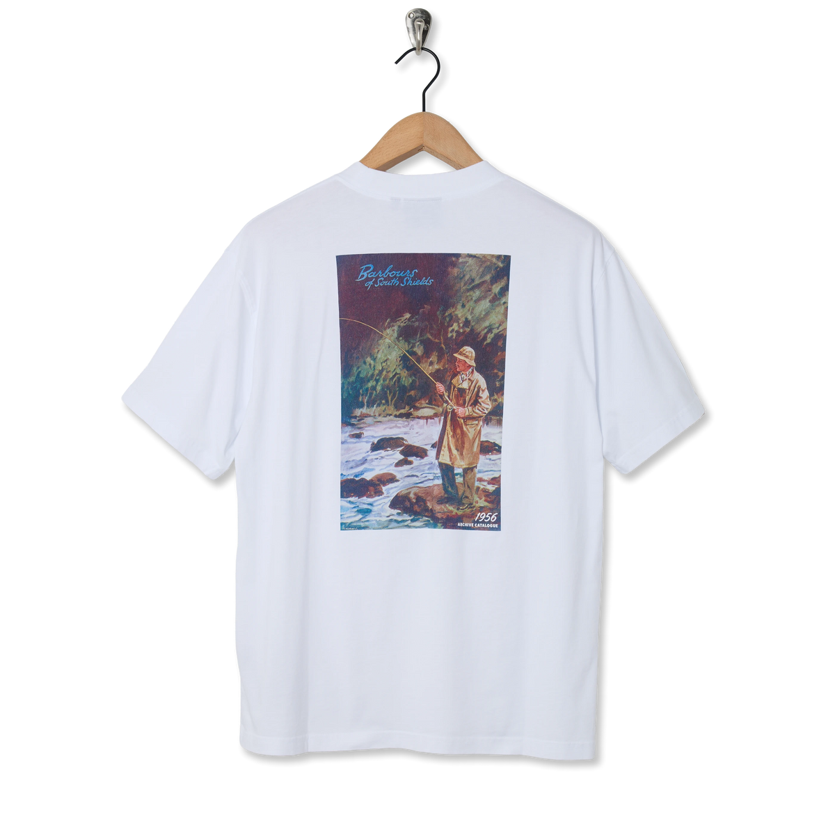 Barbour Heritage + 1956 Graphic OS T-Shirt White - Back