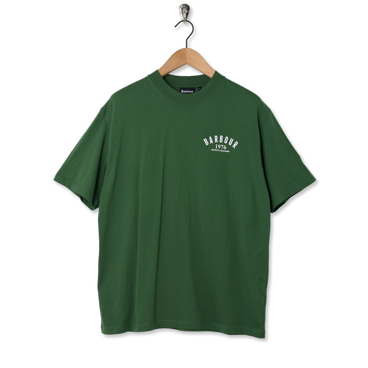 Barbour Heritage + 1976 Graphic OS T-Shirt Racing Green - Front