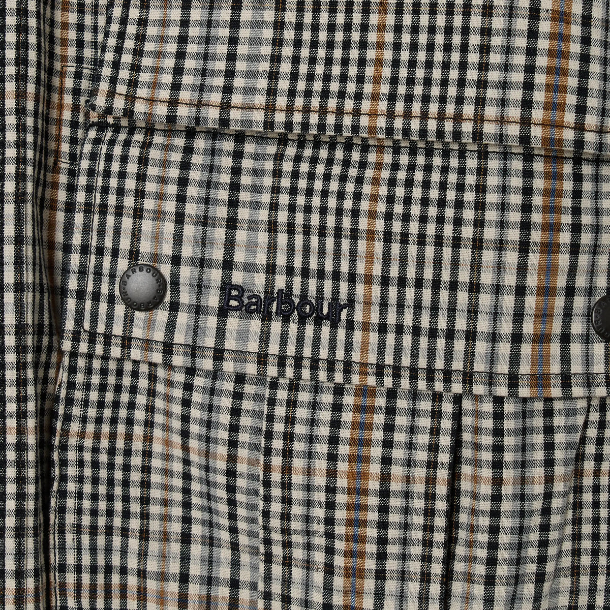 Barbour Heritage Westoe Check Casual Jacket Neutral Check - Detail 4