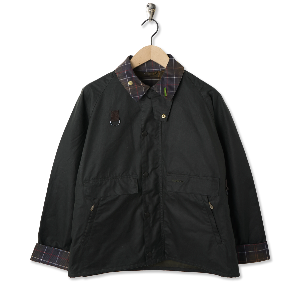 Barbour Icons Spey Wax Jacket Sage - Front