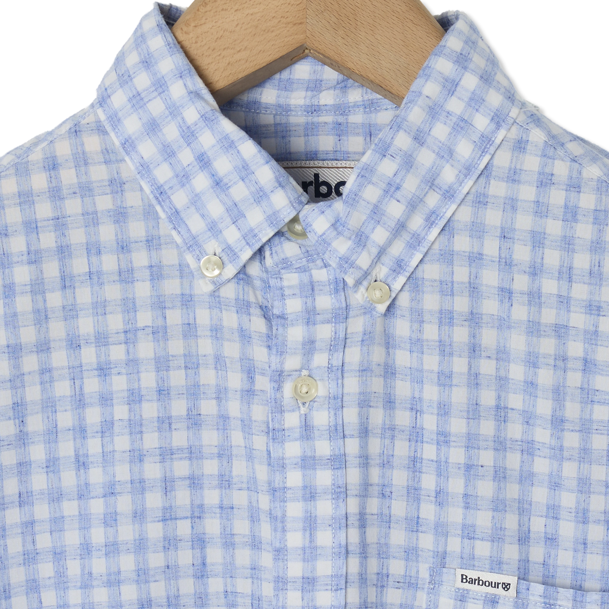 Barbour Kanehill Tailored Shirt Sky - Detail 1