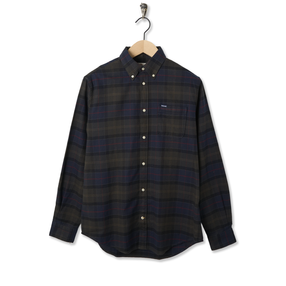 Barbour Kyeloch Tailored Tartan Shirt Shadow Classic Tartan - Front