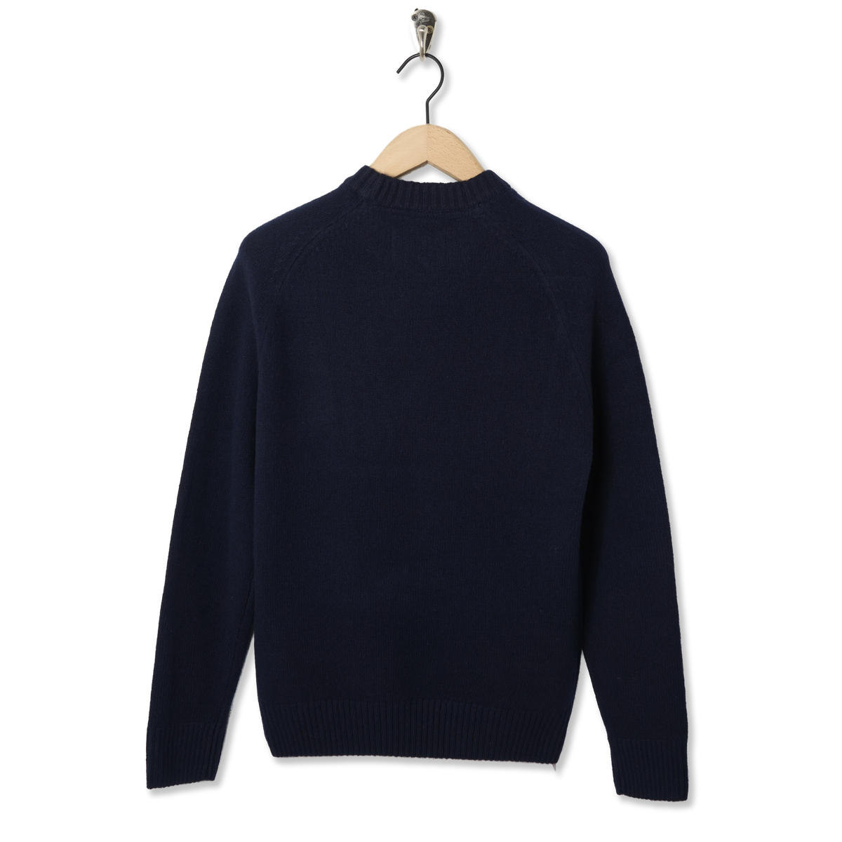 Barbour Newtown Crew Neck Sweater Navy - Back