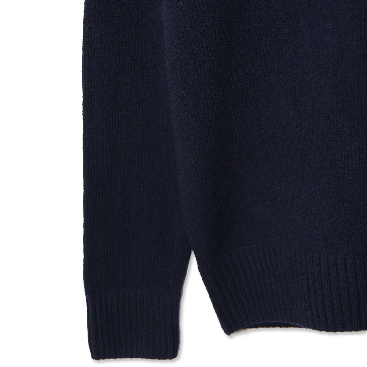 Barbour Newtown Crew Neck Sweater Navy - Detail 4