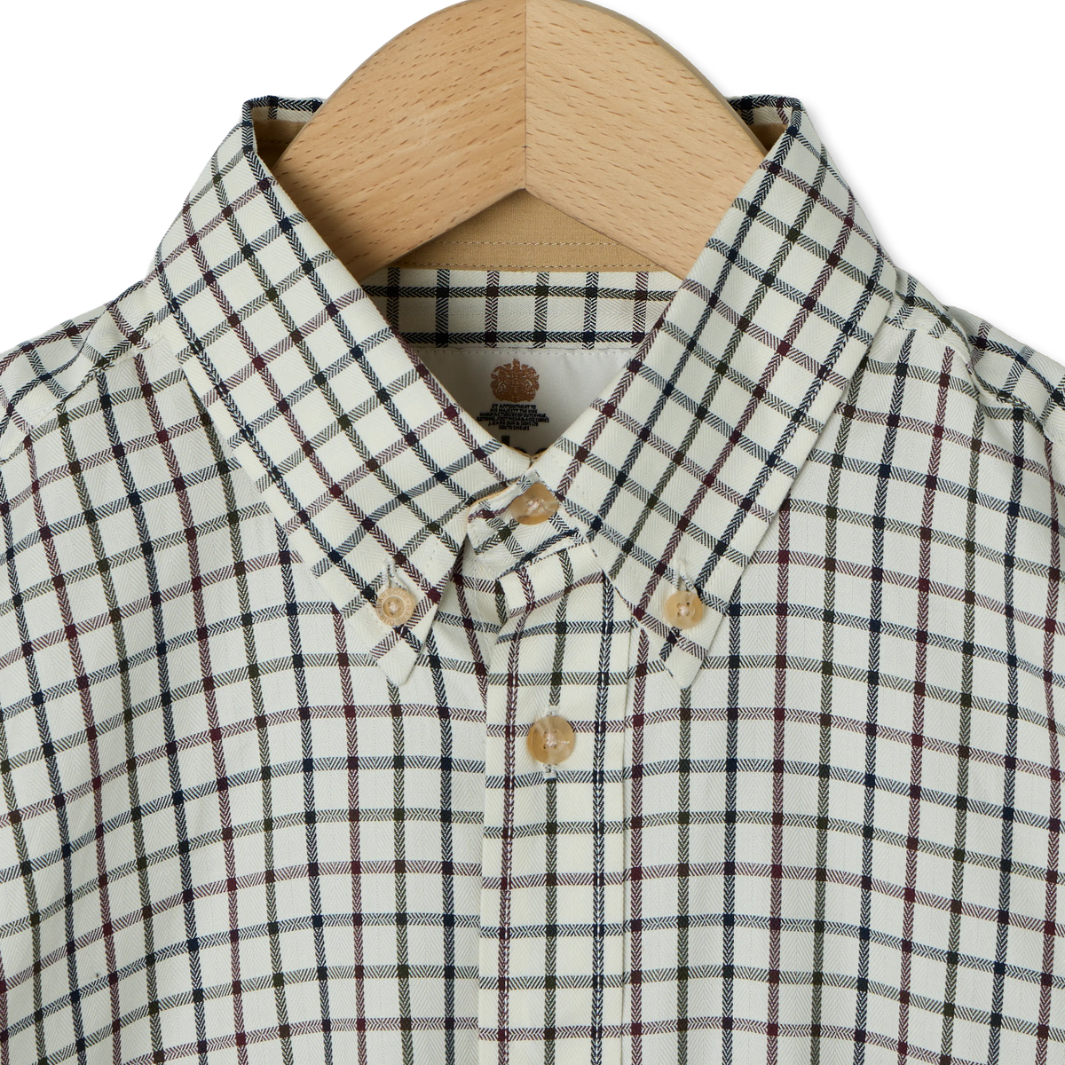 Barbour Sporting Tattersall Regular Fit Shirt Dark Bordeaux - Detail 4