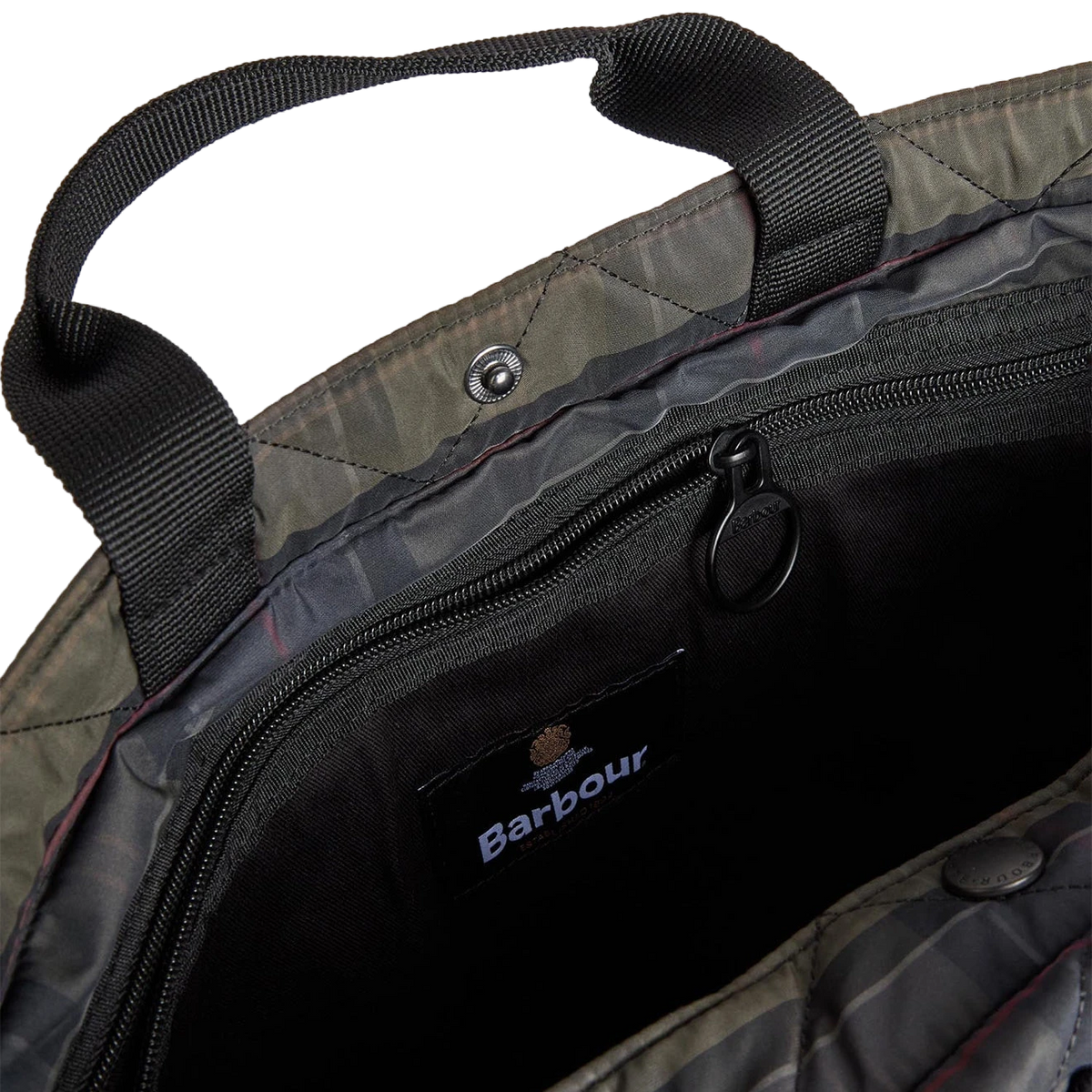 Barbour Tartan Liddesdale Tote Bag Shadow Classic Tartan - View 3