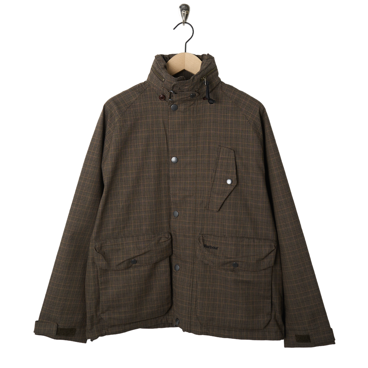 Barbour Transport Ursula Waterproof Jacket Dark Stone - Front
