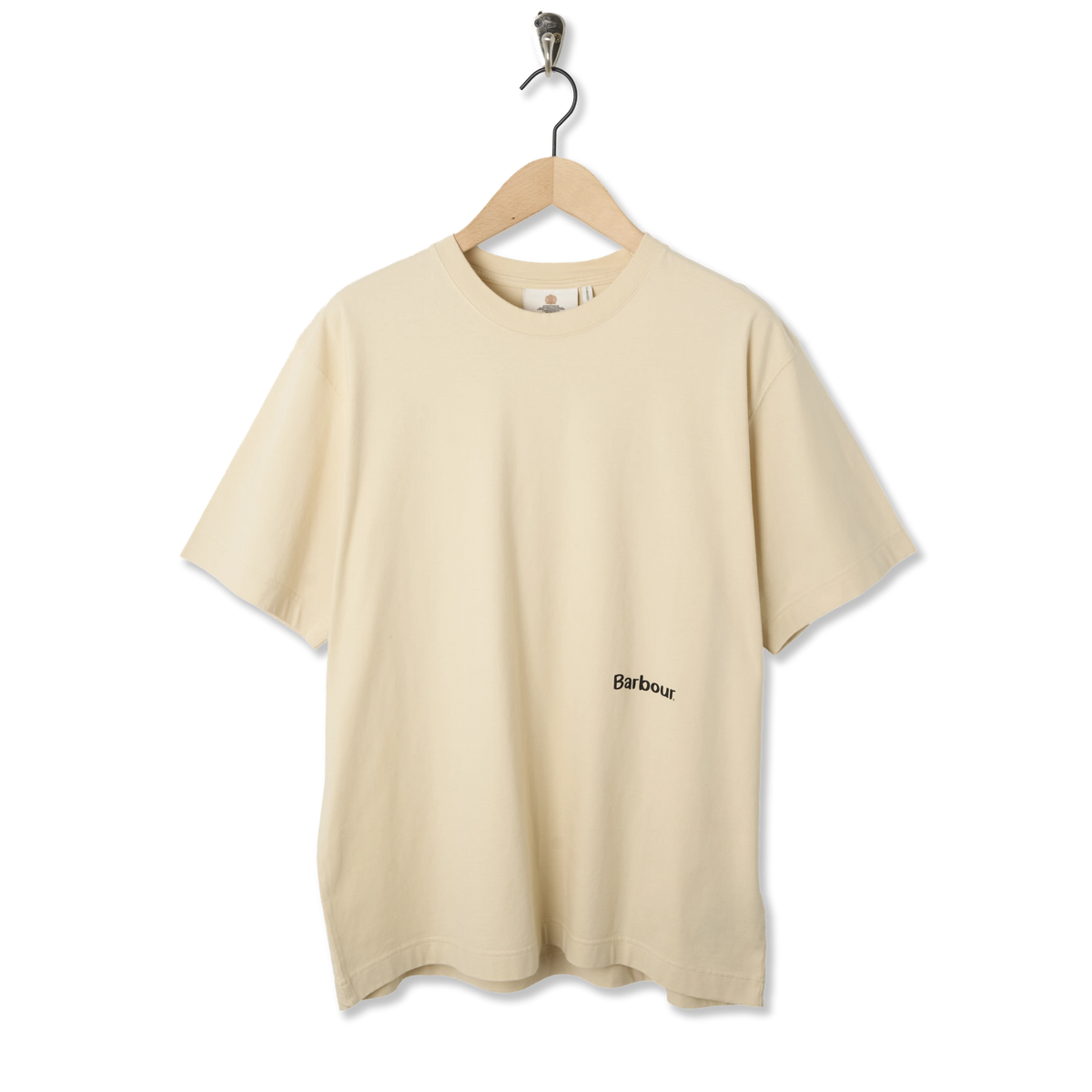 Barbour Ursula Oversized Graphic T-Shirt Fog - Front