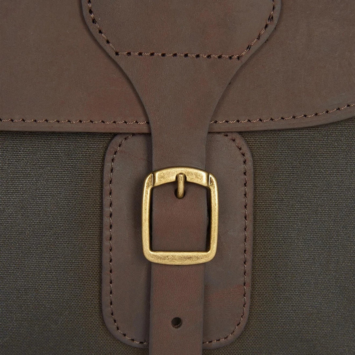 Barbour Wax Leather Briefcase Olive - View 3