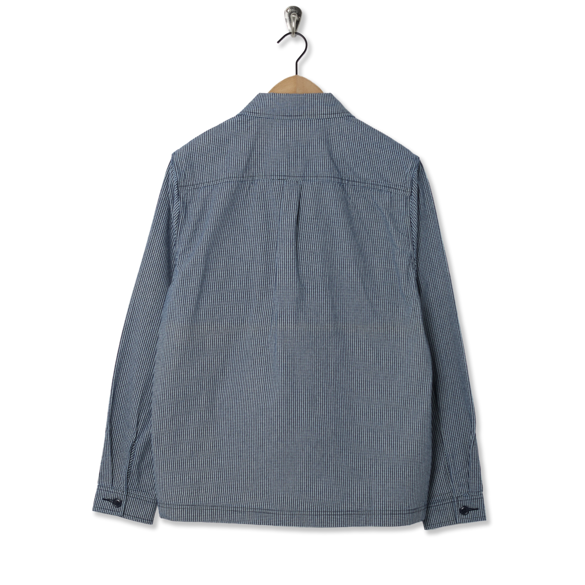 Barbour Willowburn Gingham Overshirt Navy - Back