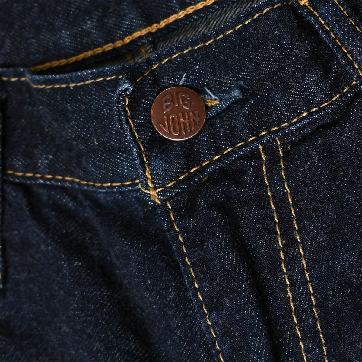 Big John M102SL 12oz Selvedge Denim Jeans Indigo - Detail 6