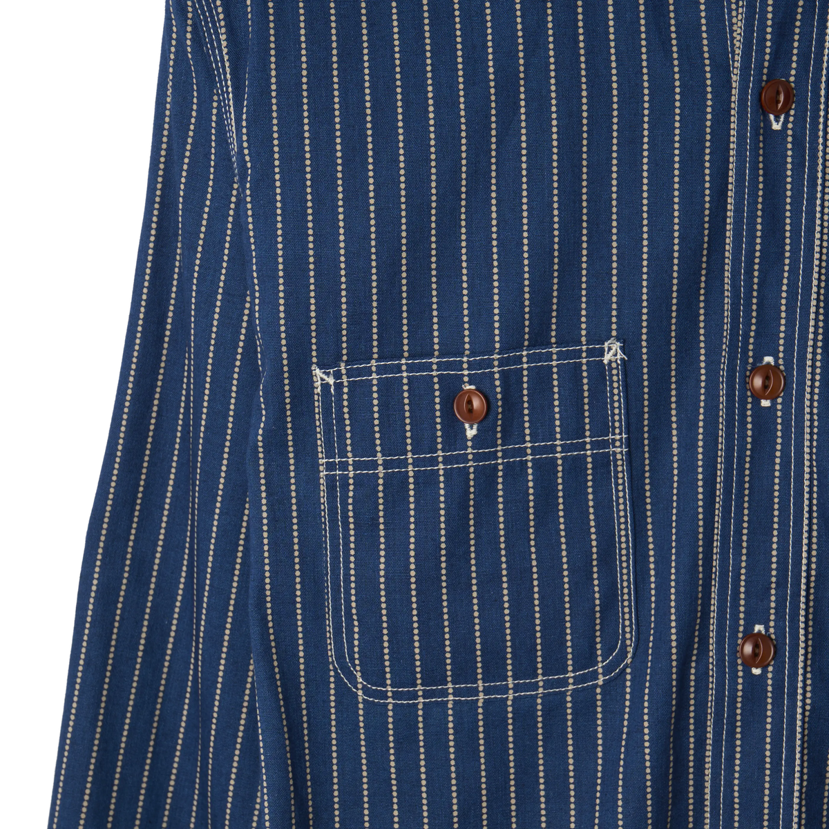 Big John MS003R 5oz Selvedge Chambray L/S Shirt Wabash - Detail 2