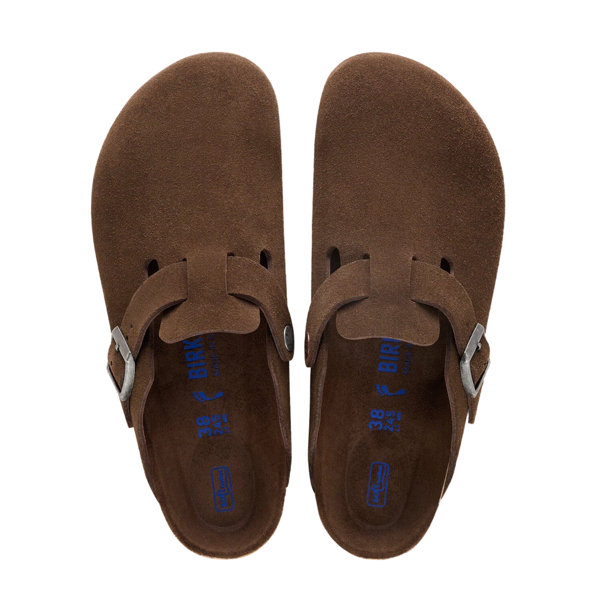 Birkenstock Boston Suede Leather Sandal Carafe Tonal FB - View 5