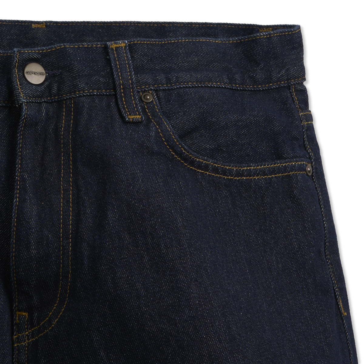Carhartt WIP Aaron Pant Blue Rinsed - Detail 1