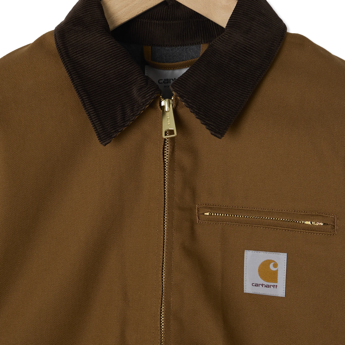 Carhartt WIP Detroit Jacket Hamilton Brown / Tobacco Rigid - Detail 2