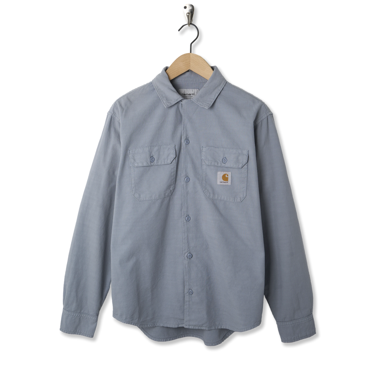 Carhartt WIP L/S Kelsey Shirt Mirror Garment Dyed - Front