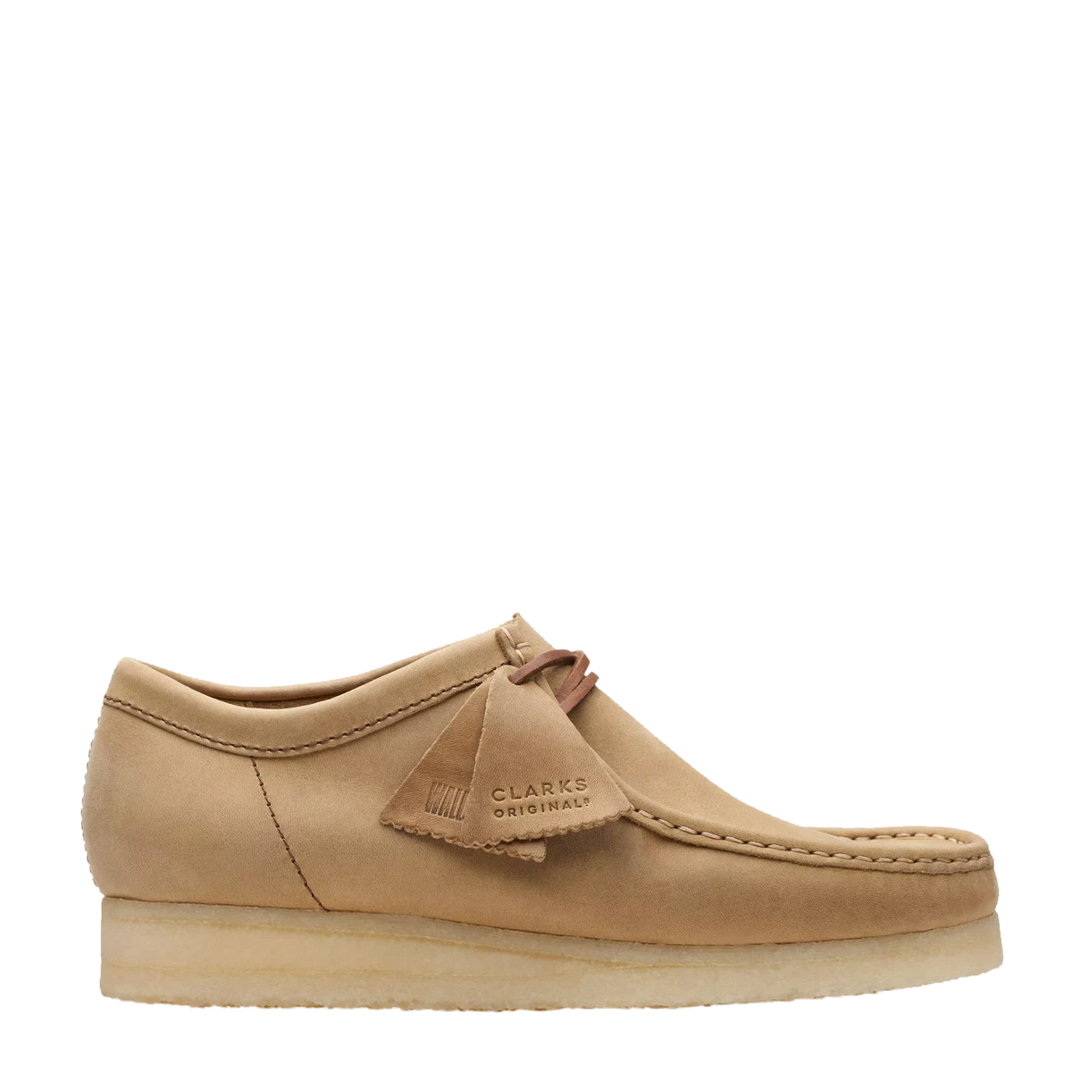 Clarks Originals Wallabee Shoes Brown Leather - View 1