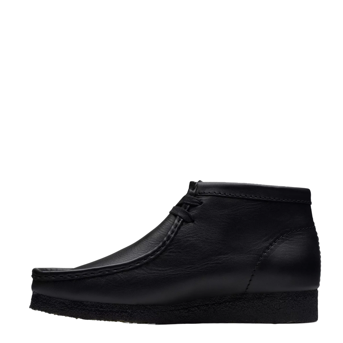 Clarks Wallabee Boot Black Leather - View 5