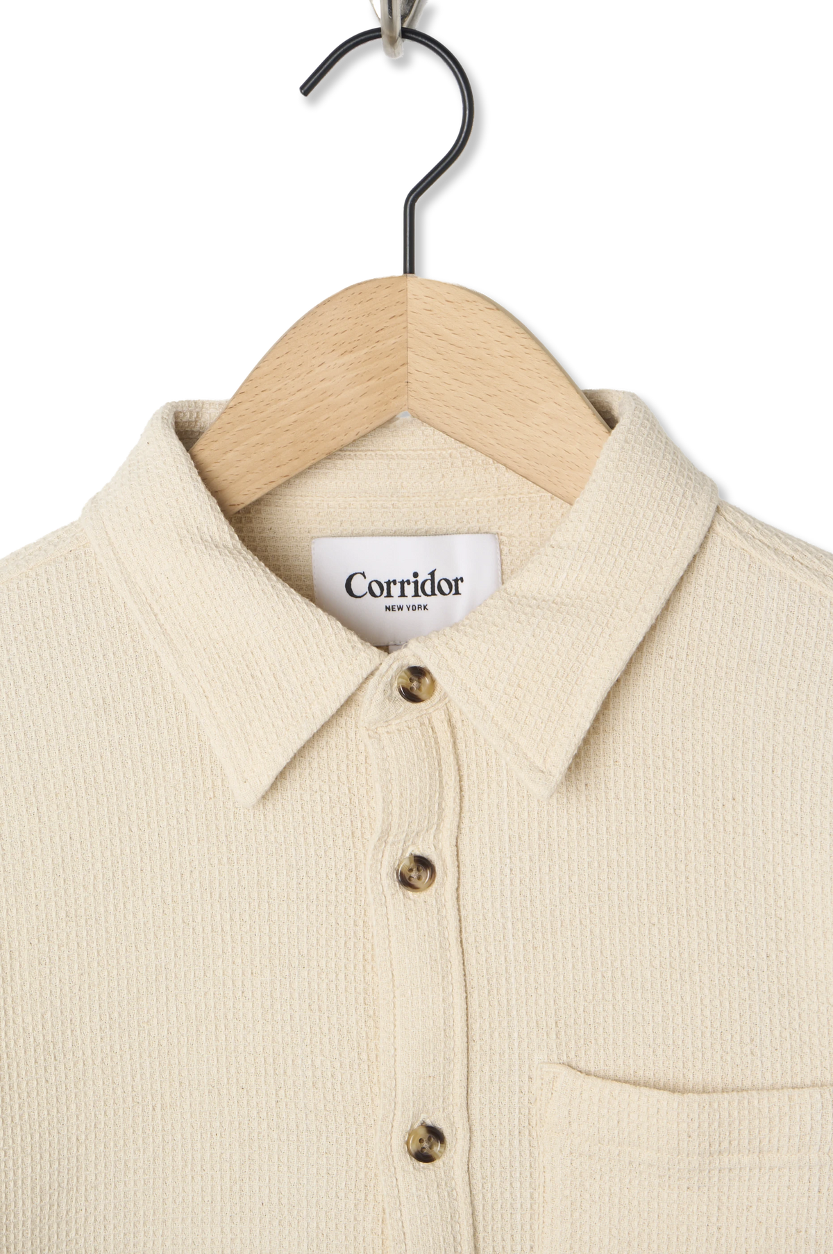 Corridor Pigment Dyed Waffle L/S Shirt - Detail 4