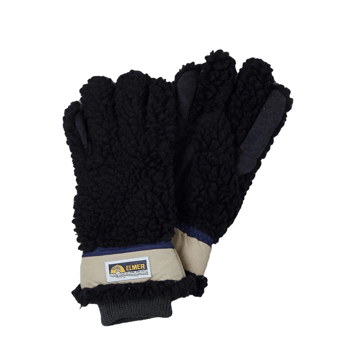 Elmer Gloves Wool Pile 5 Finger Glove Black