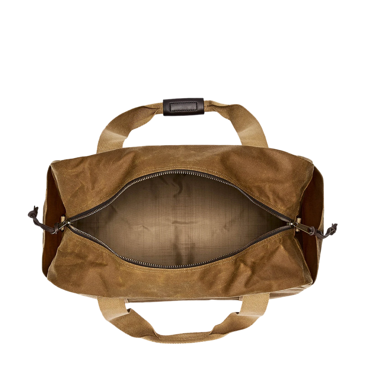 Filson Tin Cloth Medium Duffle Bag Dark Tan - View 4