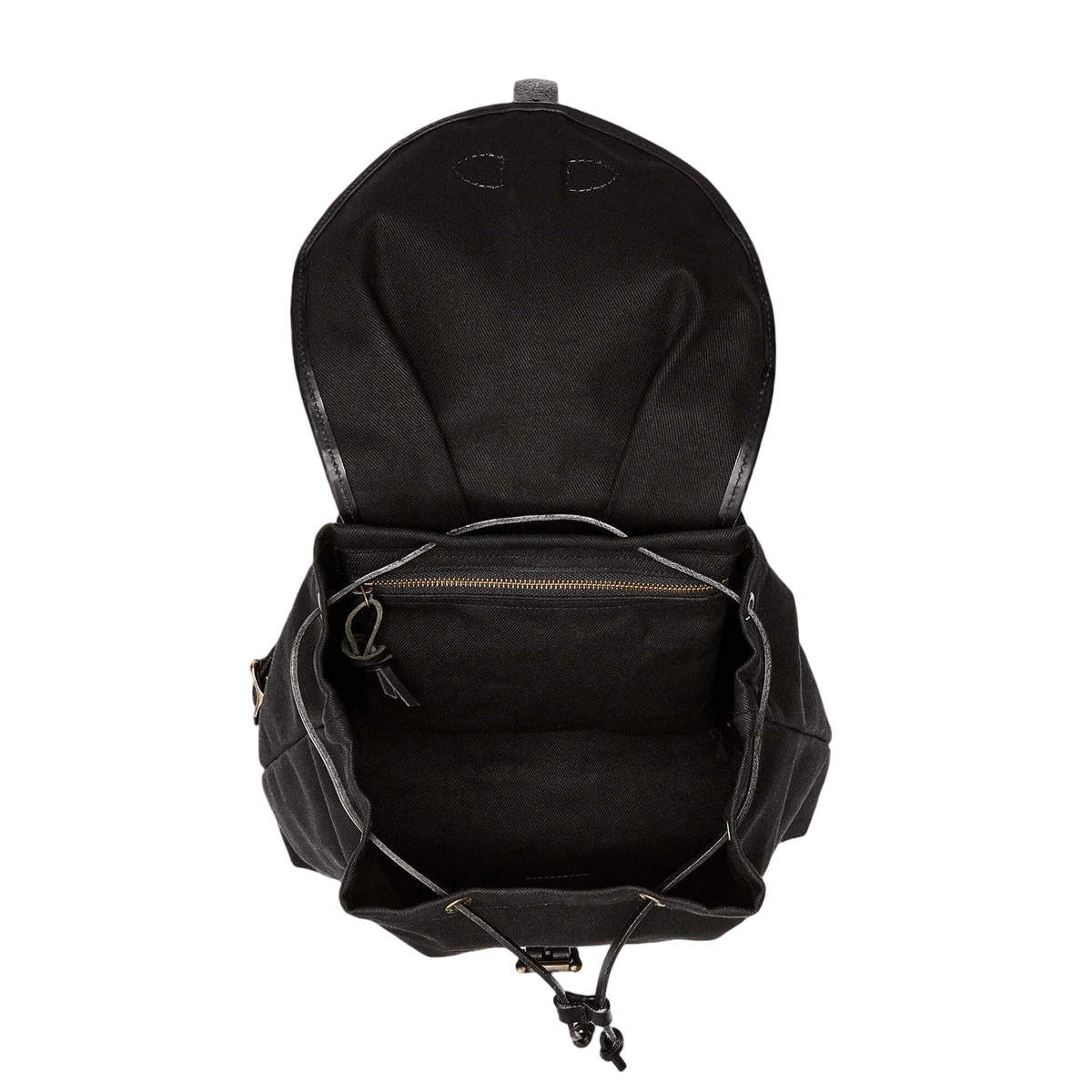 Filson Drawstring Backpack Black - View 3
