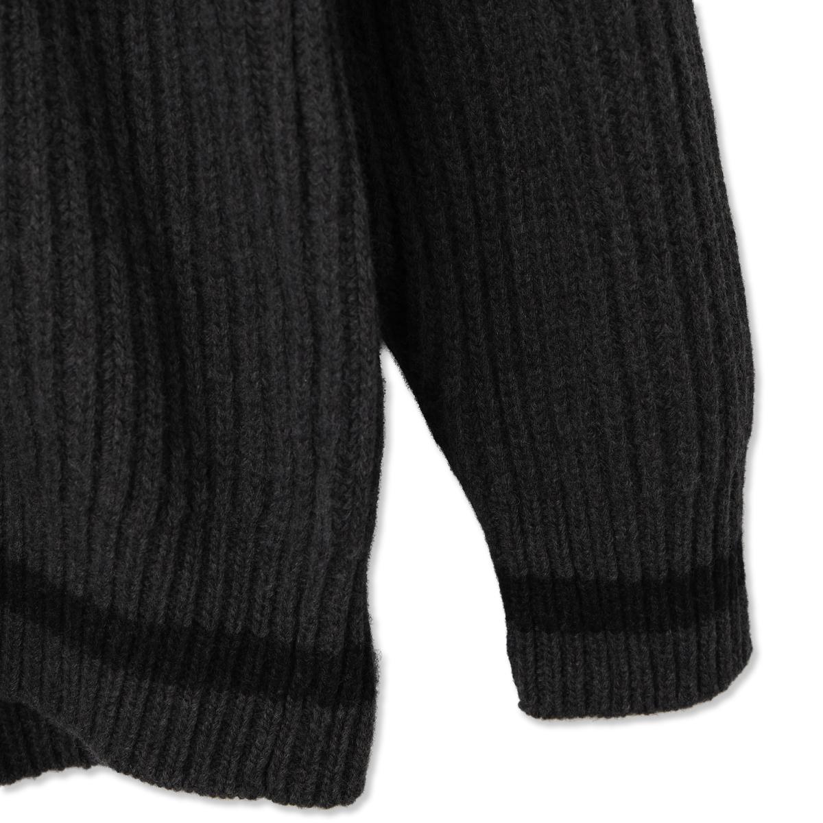 Filson Bristol Shawl Neck Sweater Gray Heather / Dark Charcoal - Detail 2