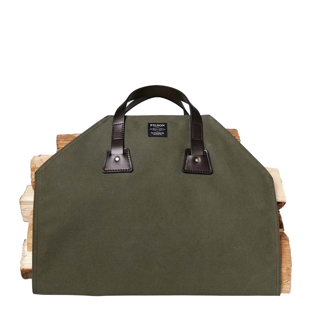 Filson Log Carrier Otter Green - View 1