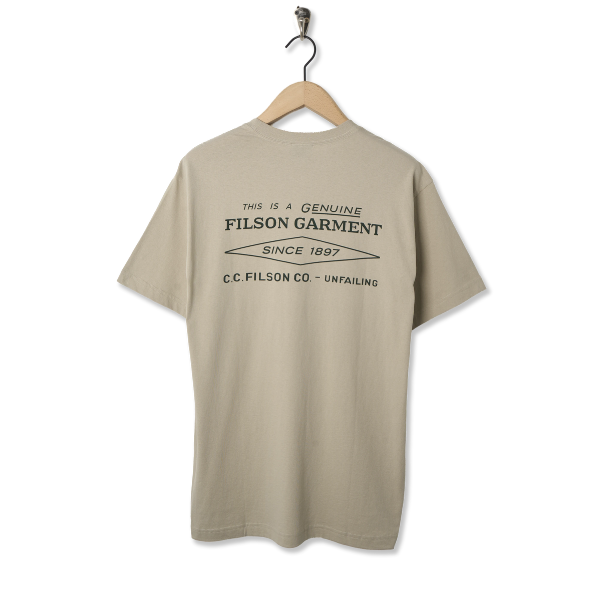 Filson S/S Diamond Graphic T-Shirt Gray Sky - Back