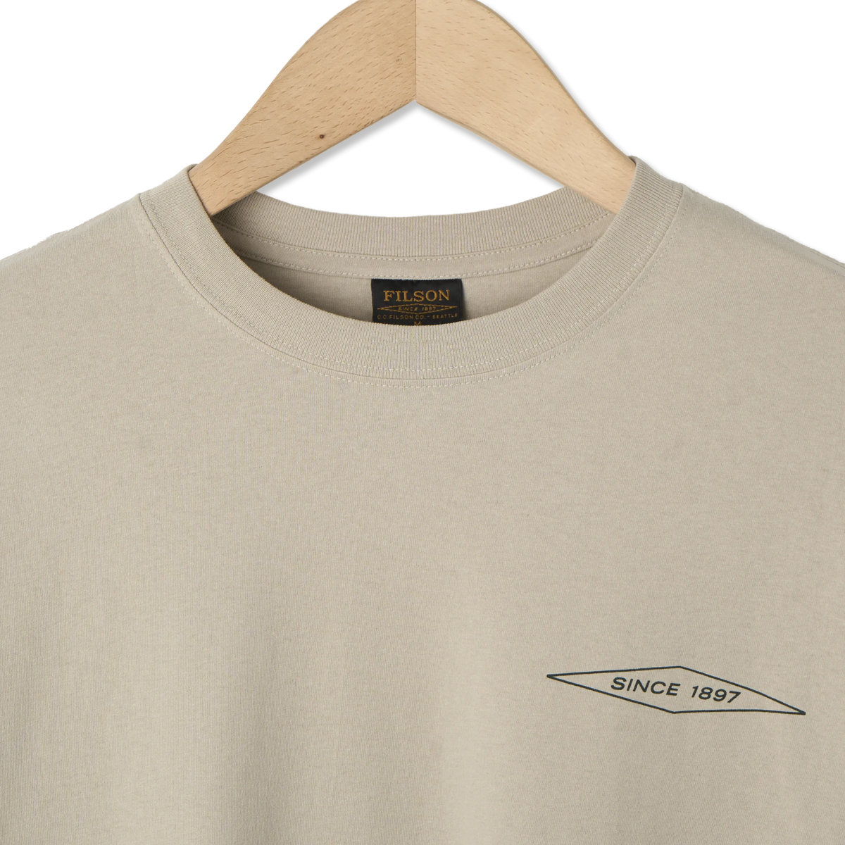 Filson S/S Diamond Graphic T-Shirt Gray Sky - Detail 2