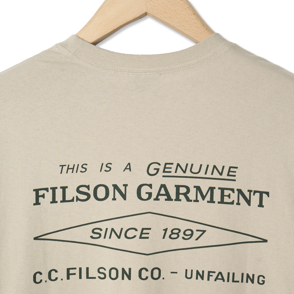 Filson S/S Diamond Graphic T-Shirt Gray Sky - Detail 4