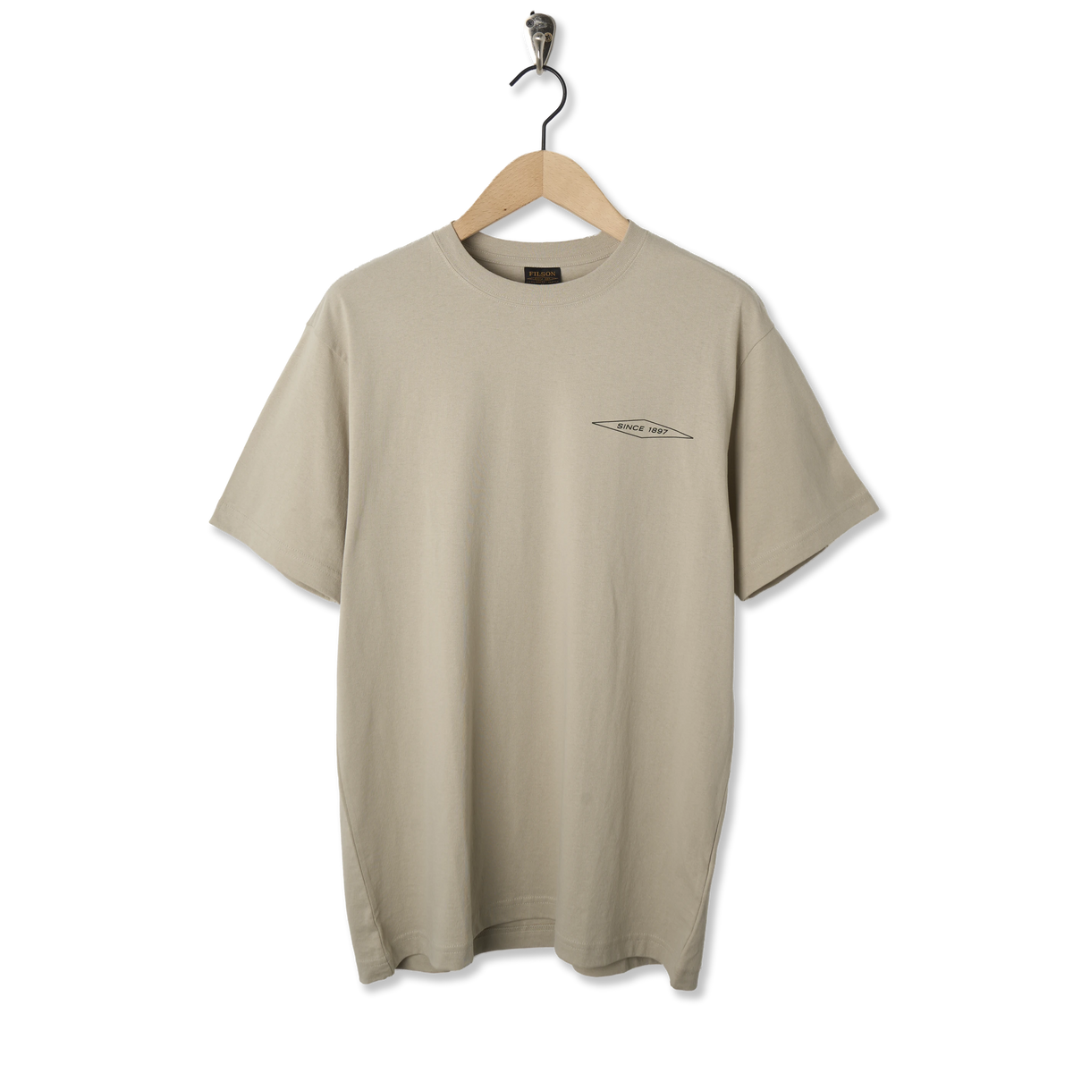 Filson S/S Diamond Graphic T-Shirt Gray Sky - Front