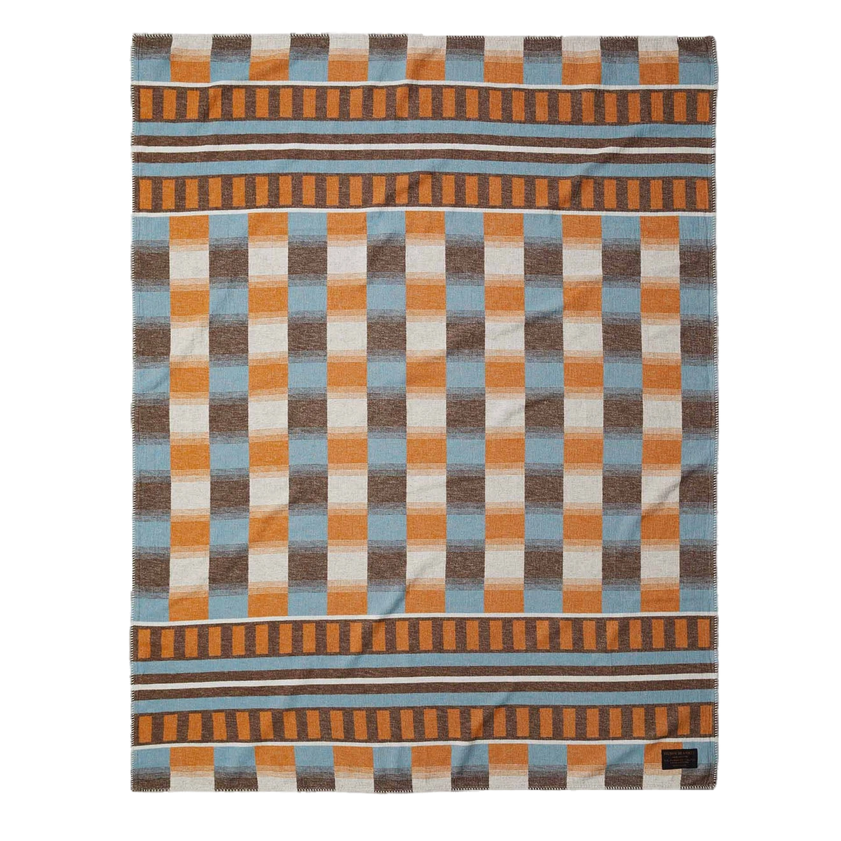 Filson Western Tracks Blanket Blue Gold Multi - View 2